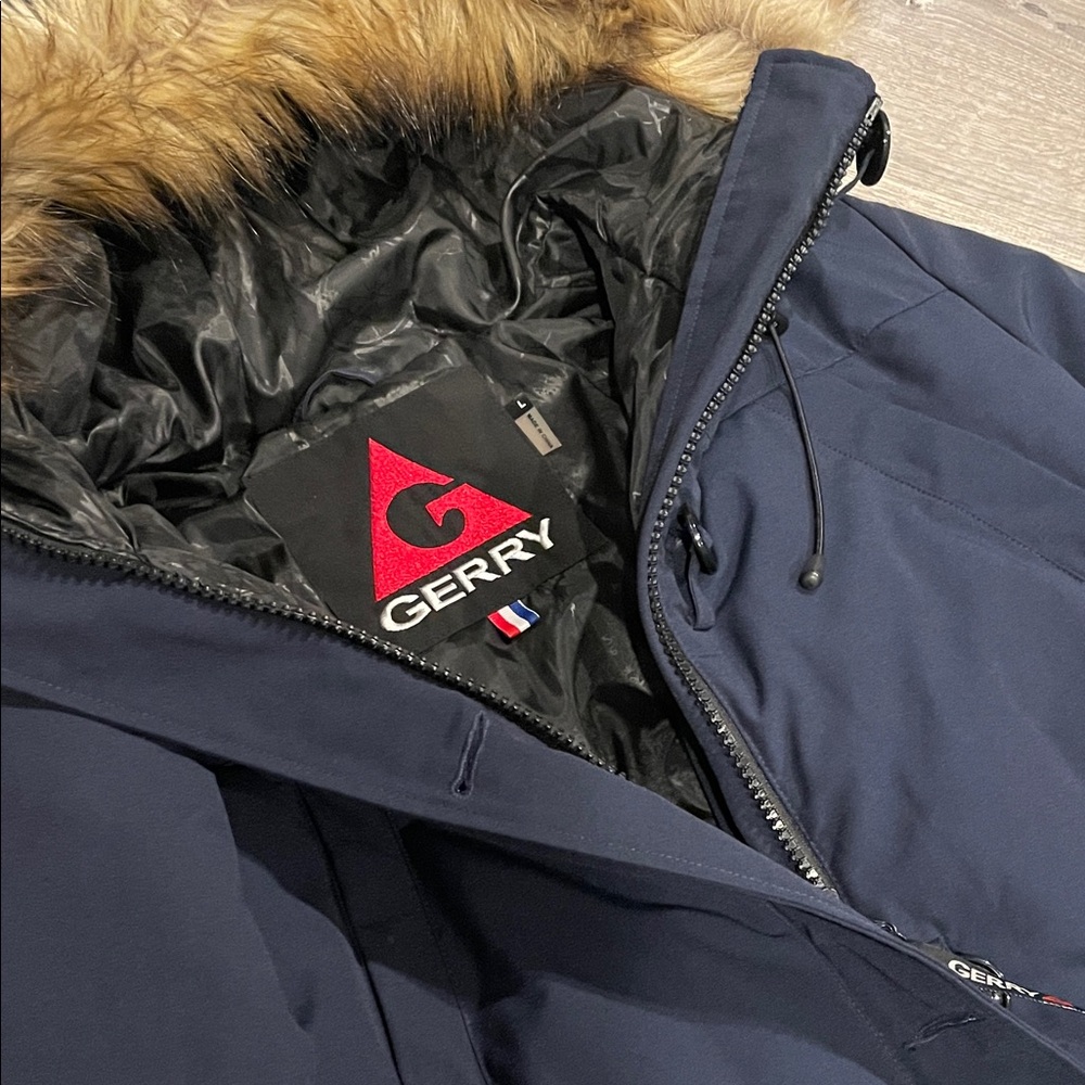 NWOT • Gerry Navy Down Parka with Faux Fur Hood - Picture 2 of 15